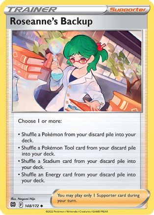Roseanne's Backup (148/172) [Sword & Shield: Brilliant Stars] Reverse Holofoil
