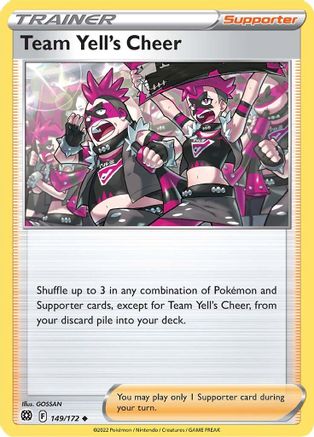 Team Yell's Cheer (149/172) [Sword & Shield: Brilliant Stars] Reverse Holofoil