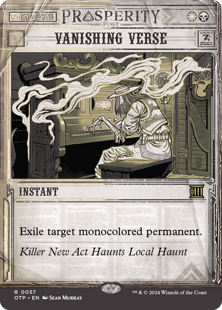 Vanishing Verse [Outlaws of Thunder Junction: Breaking News] Foil