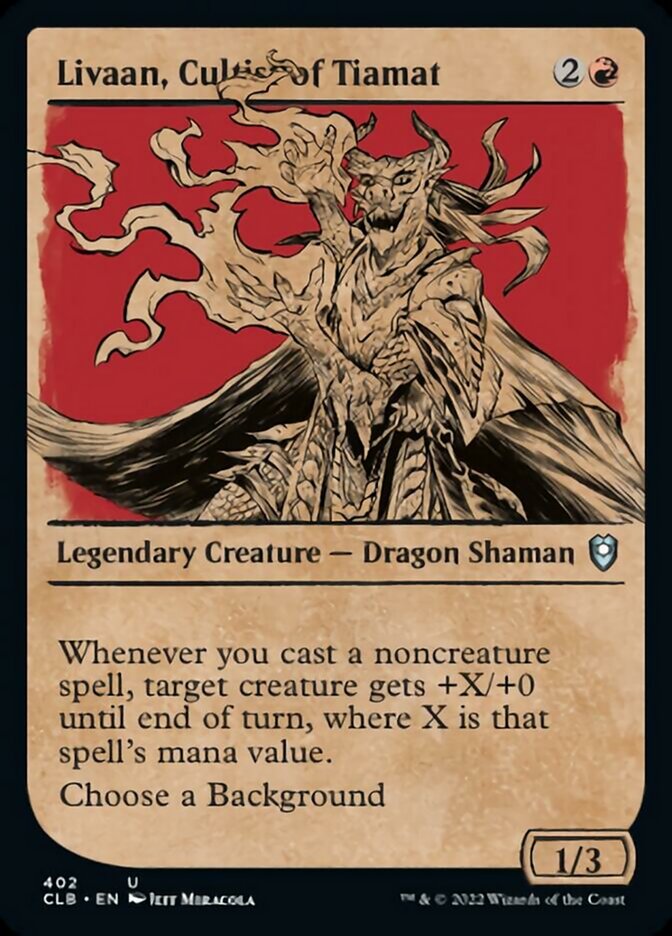 Livaan, Cultist of Tiamat (Showcase) [Commander Legends: Battle for Baldur's Gate] Foil