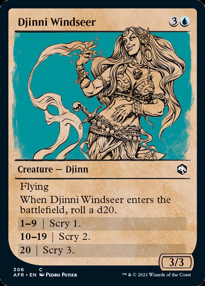 Djinni Windseer (Showcase) [Dungeons & Dragons: Adventures in the Forgotten Realms] Foil