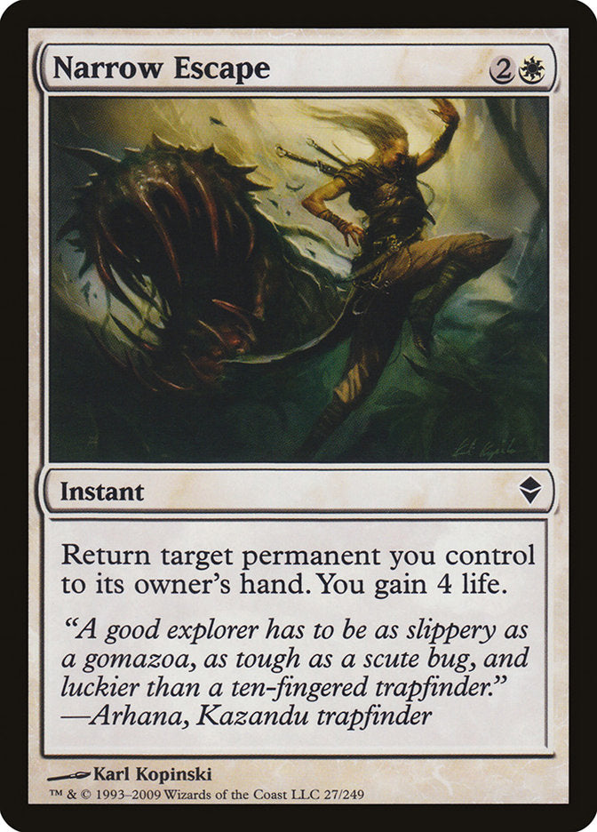 Narrow Escape [Zendikar] Foil