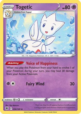 Togetic (056/189) [Sword & Shield: Astral Radiance] Reverse Holofoil