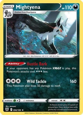 Mightyena (096/189) [Sword & Shield: Astral Radiance] Reverse Holofoil