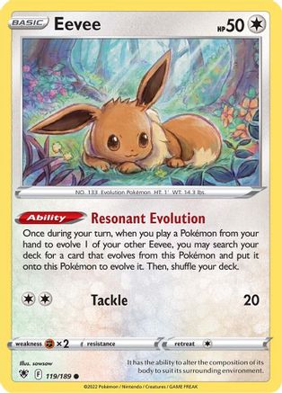 Eevee (119/189) [Sword & Shield: Astral Radiance] Reverse Holofoil