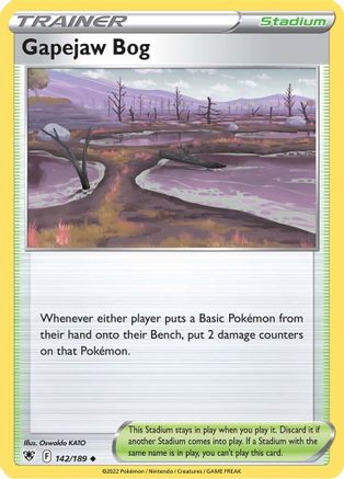 Gapejaw Bog (142/189) [Sword & Shield: Astral Radiance] Reverse Holofoil