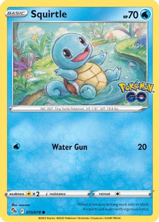 Squirtle (015/078) [Pokémon GO] Reverse Holofoil