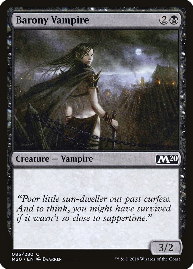 Barony Vampire [Core Set 2020] Foil