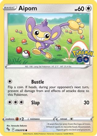 Aipom (056/078) [Pokémon GO] Reverse Holofoil