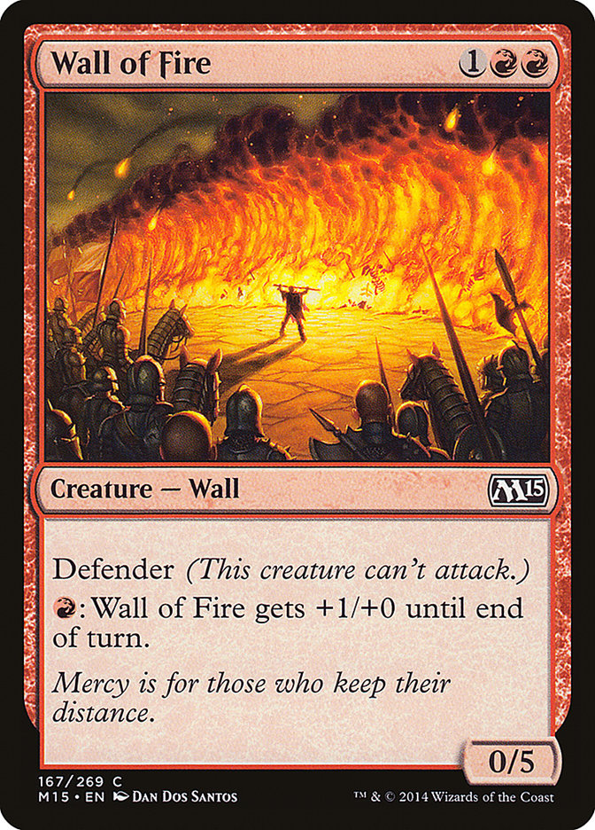 Wall of Fire [Magic 2015] Foil