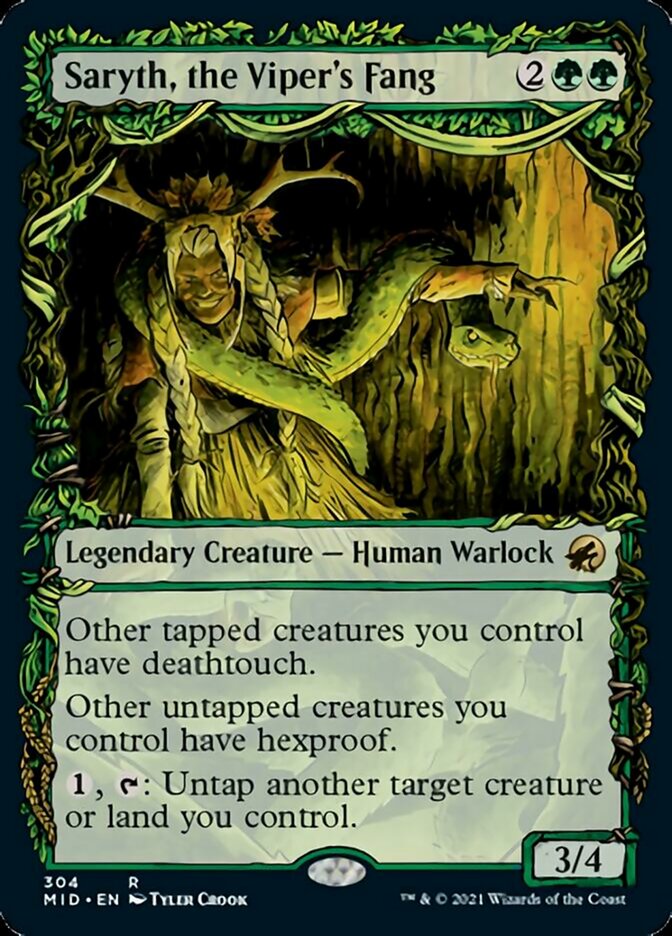 Saryth, the Viper's Fang (Showcase Equinox) [Innistrad: Midnight Hunt] Foil