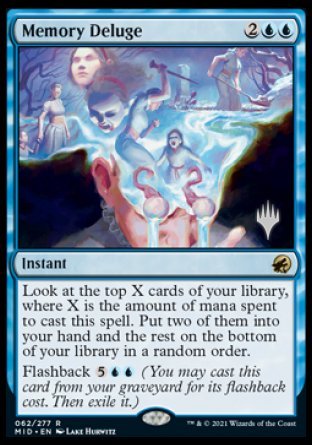 Memory Deluge (Promo Pack) [Innistrad: Midnight Hunt Promos] Foil