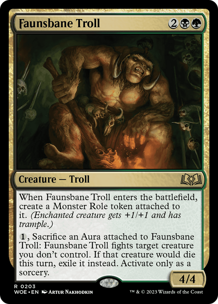 Faunsbane Troll [Wilds of Eldraine] Foil