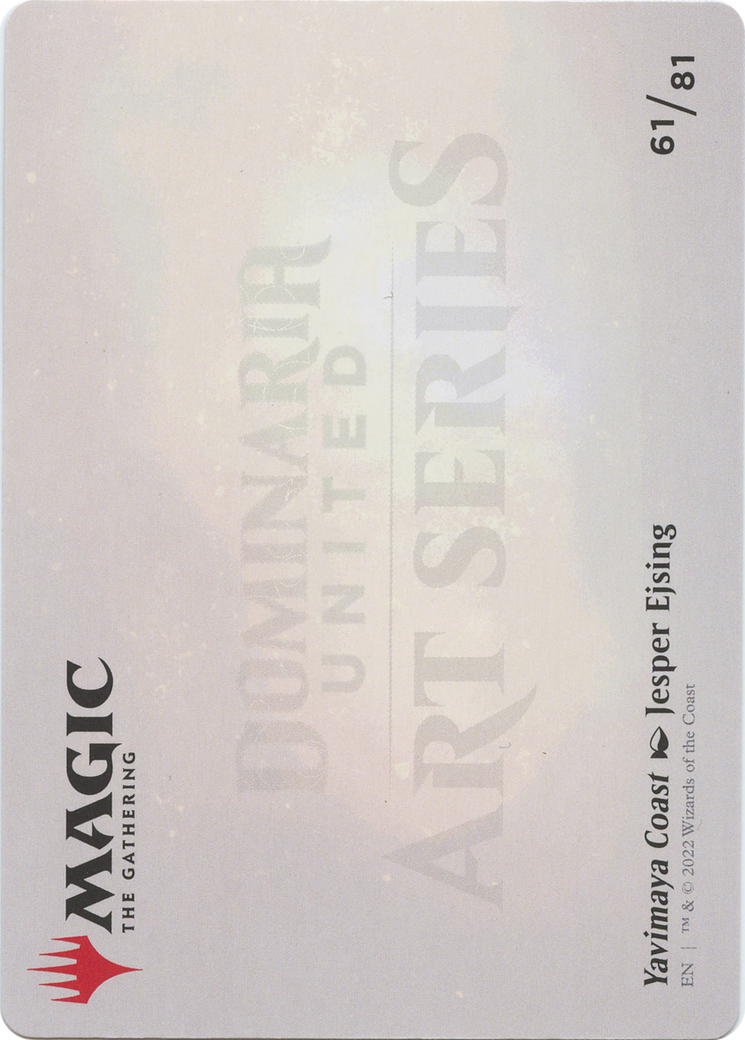 Yavimaya Coast // Yavimaya Coast  [Dominaria United Art Series] (Borderless)