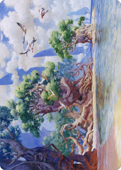 Yavimaya Coast // Yavimaya Coast  [Dominaria United Art Series] (Borderless)