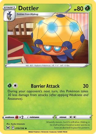 Dottler (019/196) [Sword & Shield: Lost Origin] Reverse Holofoil