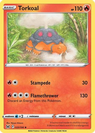 Torkoal (023/196) [Sword & Shield: Lost Origin] Reverse Holofoil