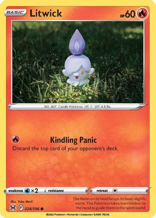 Litwick (024/196) [Sword & Shield: Lost Origin] Reverse Holofoil