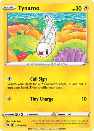 Tynamo (059/196) [Sword & Shield: Lost Origin] Reverse Holofoil