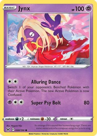 Jynx (068/196) [Sword & Shield: Lost Origin] Reverse Holofoil