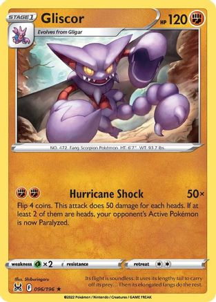 Gliscor (096/196) [Sword & Shield: Lost Origin] Reverse Holofoil