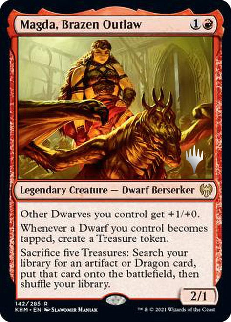 Magda, Brazen Outlaw (Promo Pack) [Kaldheim Promos] Foil