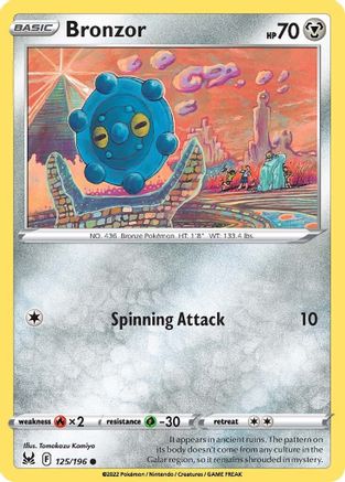Bronzor (125/196) [Sword & Shield: Lost Origin] Reverse Holofoil
