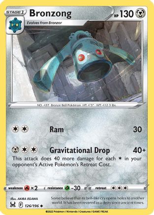 Bronzong (126/196) [Sword & Shield: Lost Origin] Reverse Holofoil