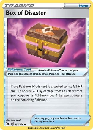 Box of Disaster (154/196) [Sword & Shield: Lost Origin] Reverse Holofoil