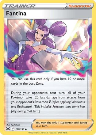 Fantina (157/196) [Sword & Shield: Lost Origin] Reverse Holofoil