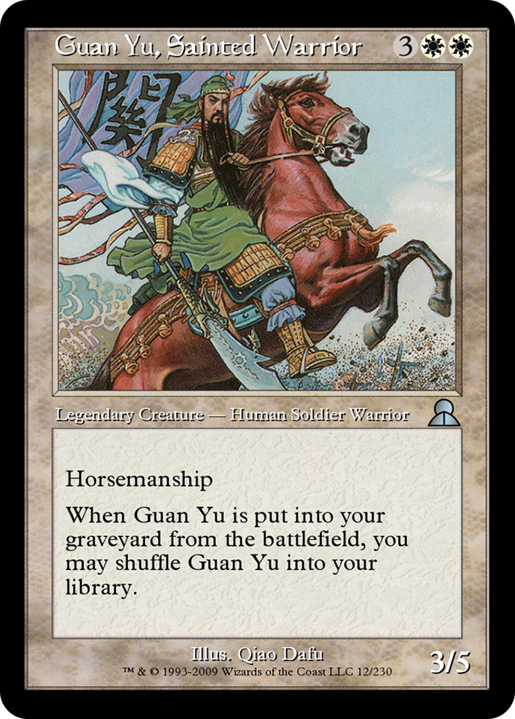 Guan Yu, Sainted Warrior  [Masters Edition III] Foil