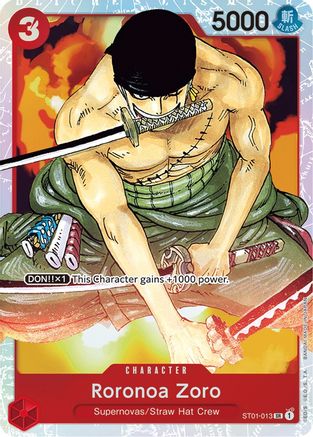 Roronoa Zoro (ST01-013) - [Starter Deck 1: Straw Hat Crew] Foil