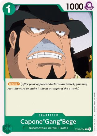 Capone"Gang"Bege (ST02-004) - [Starter Deck 2: Worst Generation]