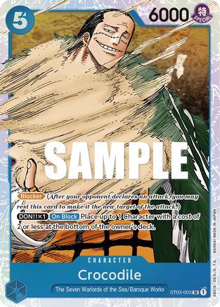 Crocodile (003) (ST03-003) - [Starter Deck 3: The Seven Warlords of The Sea] Foil