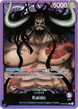 Kaido (001) (ST04-001) - [Starter Deck 4: Animal Kingdom Pirates] Foil