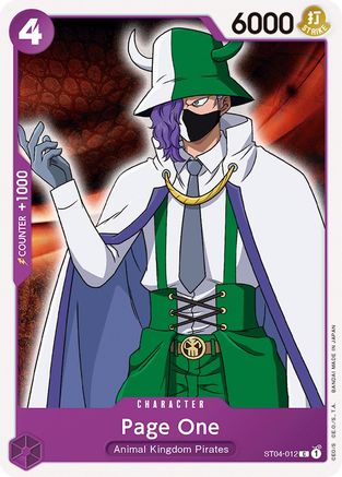 Page One (ST04-012) - [Starter Deck 4: Animal Kingdom Pirates]