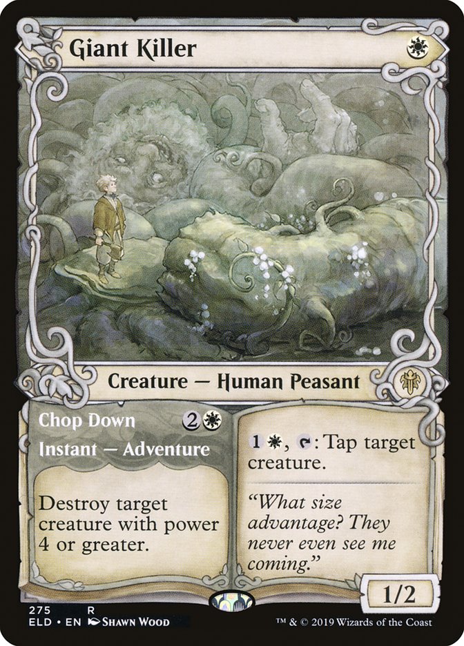 Giant Killer // Chop Down (Showcase) [Throne of Eldraine] Foil