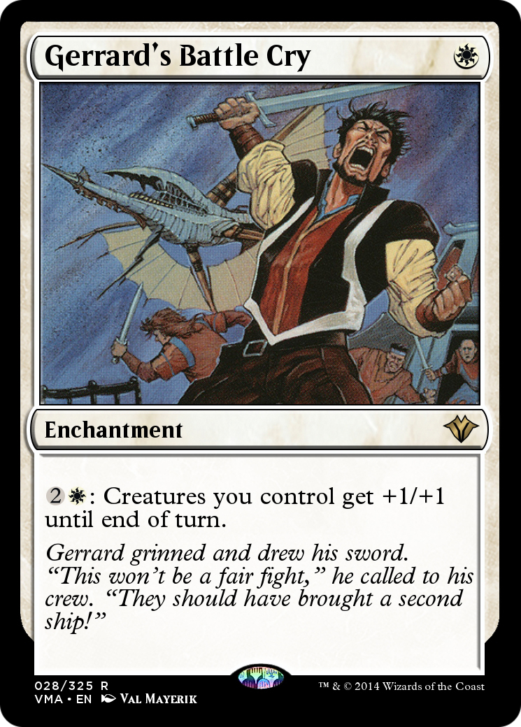 Gerrard's Battle Cry  [Vintage Masters]
