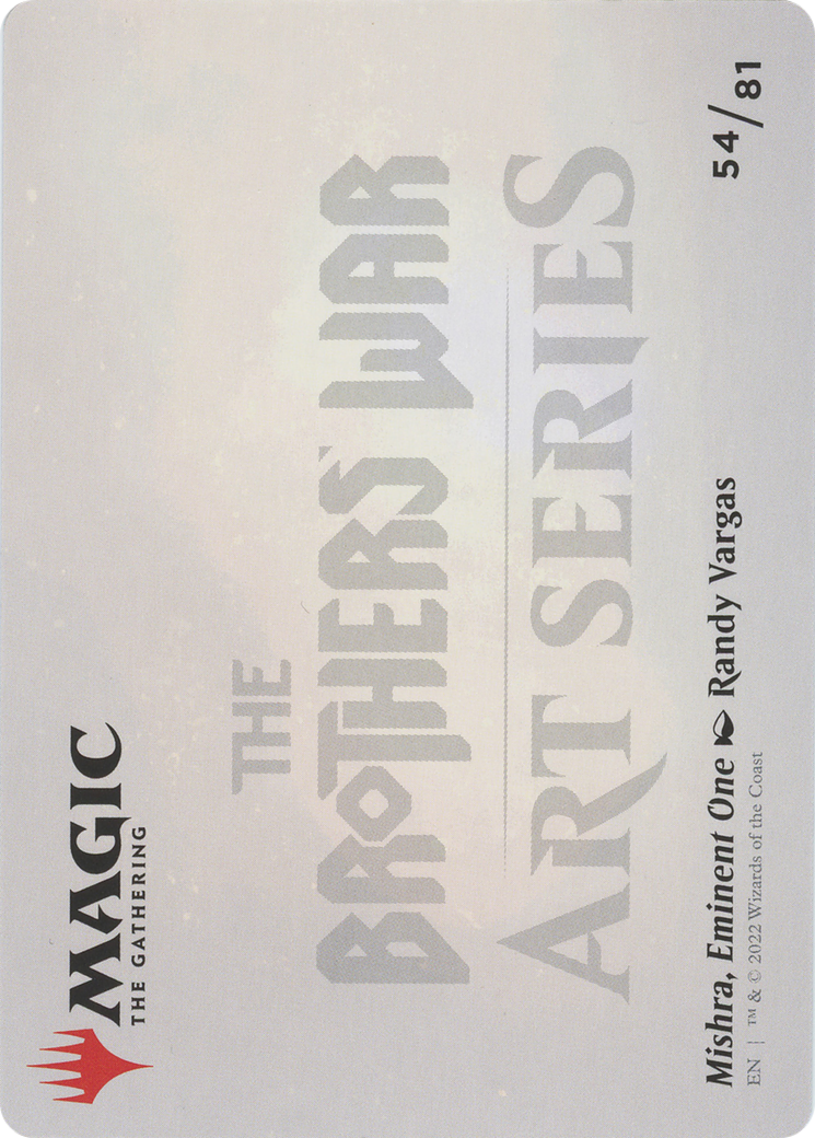 Mishra, Eminent One // Mishra, Eminent One  [The Brothers' War Art Series] (Borderless) Foil