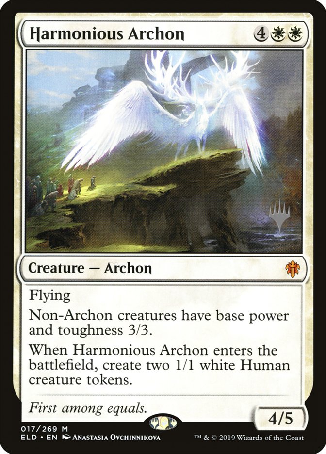 Harmonious Archon (Promo Pack) [Throne of Eldraine Promos] Foil
