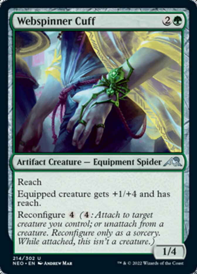 Webspinner Cuff [Kamigawa: Neon Dynasty] Foil