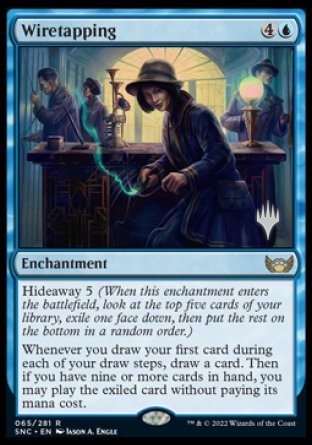 Wiretapping (Promo Pack) [Streets of New Capenna Promos] Foil