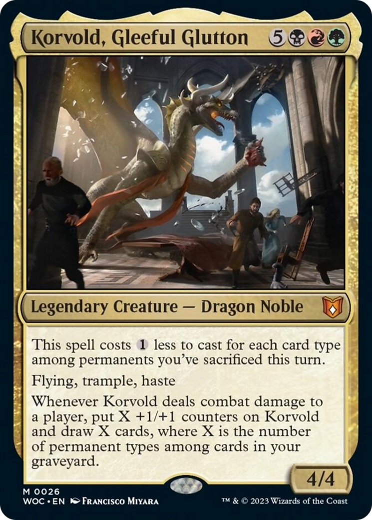Korvold, Gleeful Glutton [Wilds of Eldraine Commander] Foil