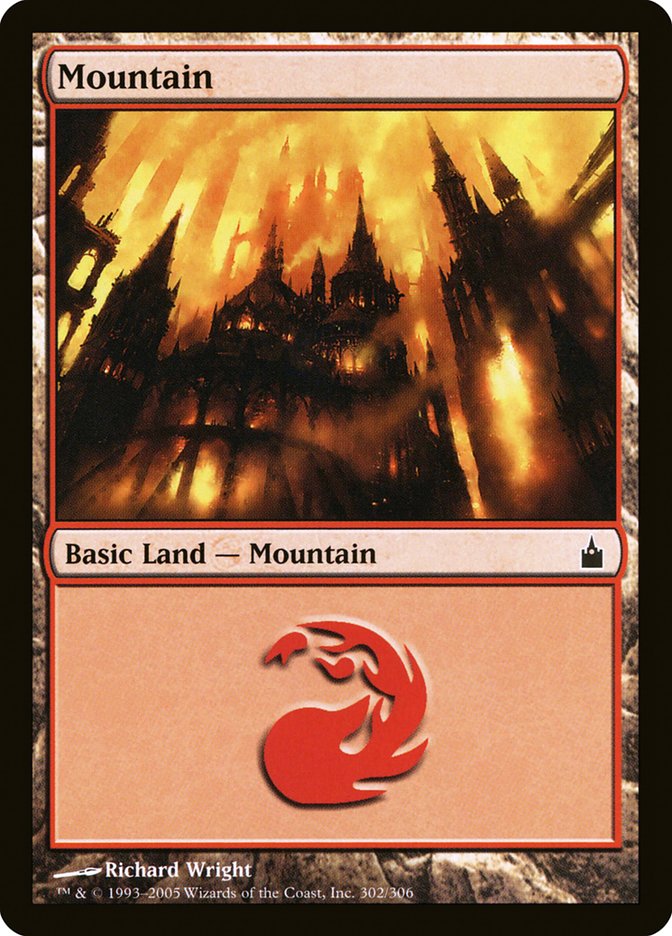 Mountain (302) [Ravnica: City of Guilds] Foil