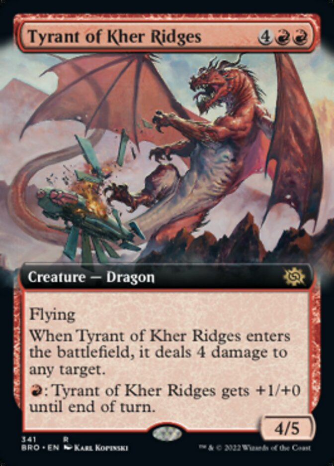 Tyrant of Kher Ridges (Extended Art) [The Brothers' War] Foil