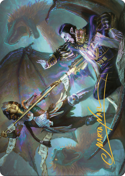 Huatli's Final Strike // Huatli's Final Strike  [The Lost Caverns of Ixalan Art Series] (Borderless) Foil