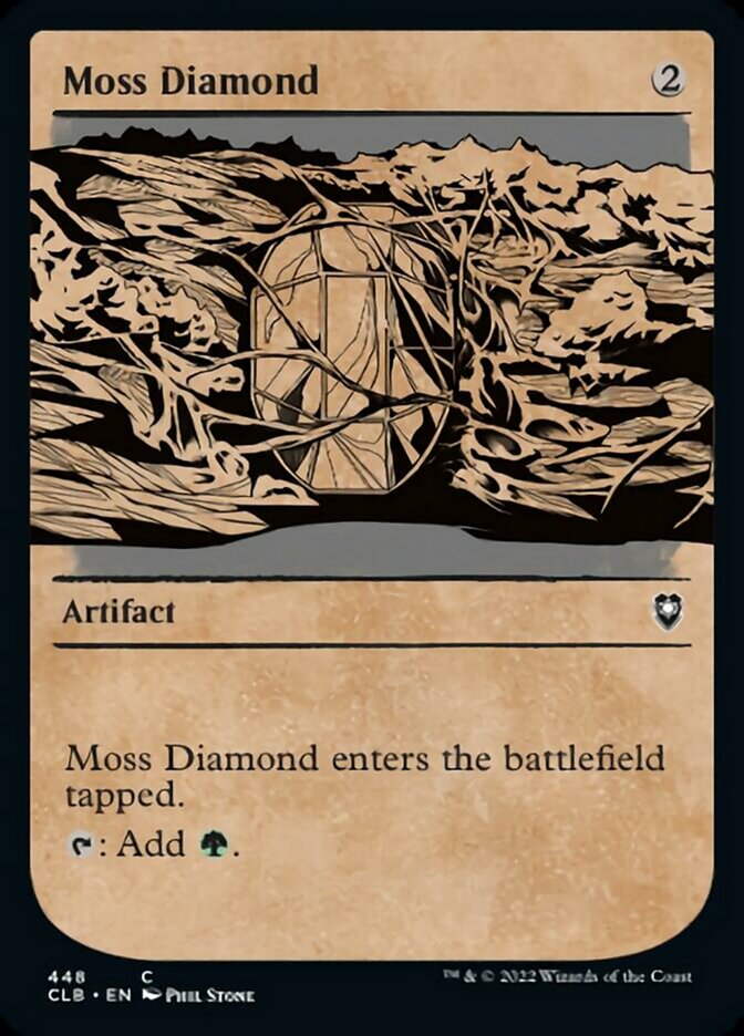 Moss Diamond (Showcase) [Commander Legends: Battle for Baldur's Gate] Foil