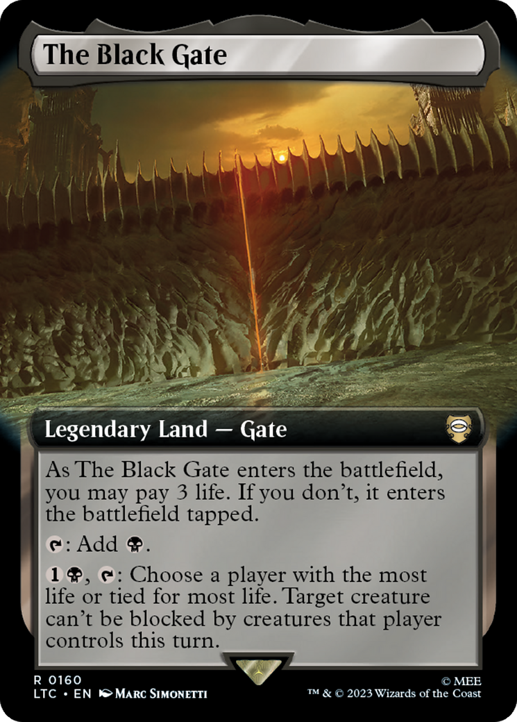 The Black Gate (Extended Art) [The Lord of the Rings: Tales of Middle-Earth Commander] Foil