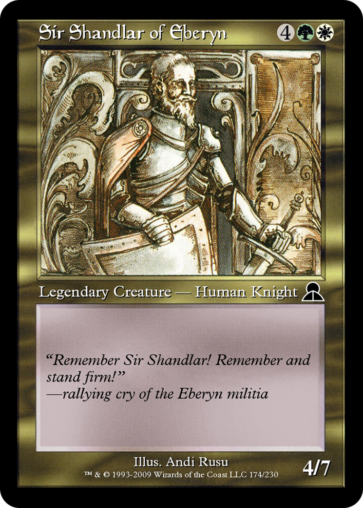 Sir Shandlar of Eberyn  [Masters Edition III]
