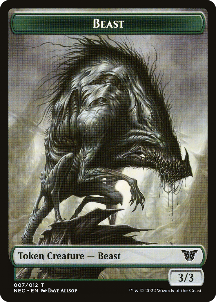 Beast  [Neon Dynasty Commander Tokens] Foil